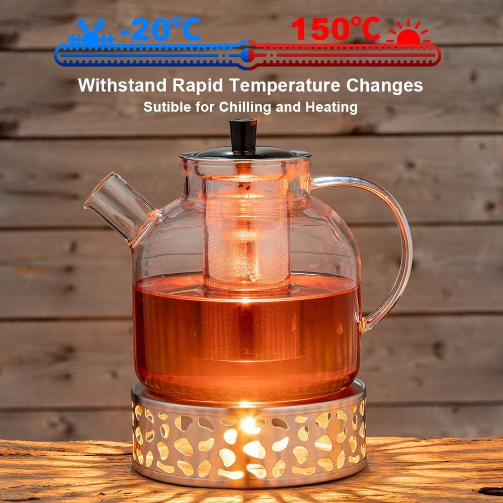 Ehugos teapot components are dishwasher-safe for easy cleanup.