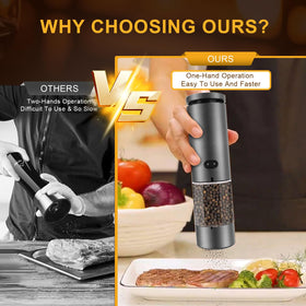 EIHO built in LED light helps precise seasoning at the table