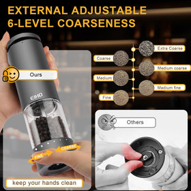 EIHO visual bottle shows 95 ml capacity for easy spice monitoring