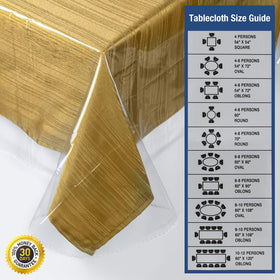Elaine Karen rectangle table protector fits 54x84 tables for family dining.