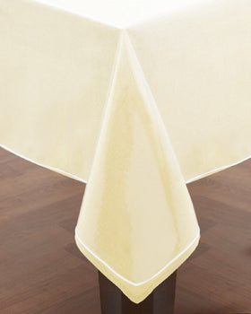 Elaine Karen waterproof table cover cleans up after meals and crafts.