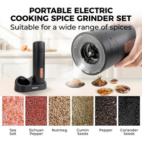 Elebatic refill-friendly twist-open top design for fast seasoning adjustments.