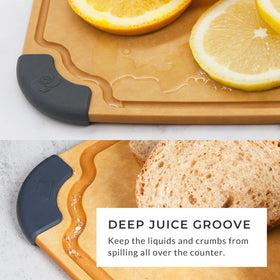 Elihome essential-series reversible design doubles as a serving board.