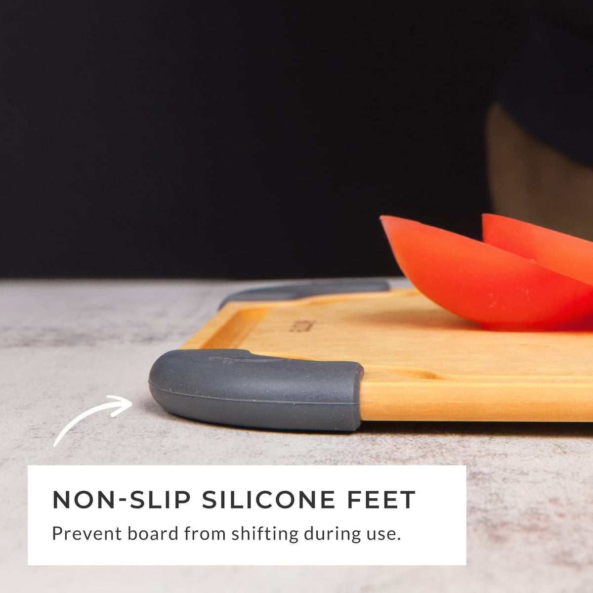Elihome board features food icons guiding healthy meal prep