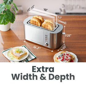 Elite Gourmet ECT4123 cancel eject feature for precise control during toasting.