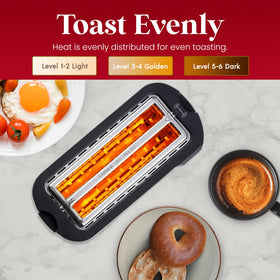 Bagel function toasting the inside while keeping the outside warm
