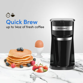 Elite Gourmet EHC114 one touch operation simplifies hot brew in seconds