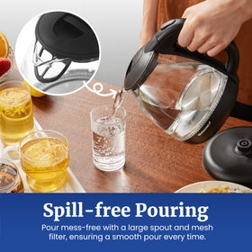 Elite Gourmet EKT1001 one liter capacity suitable for multiple servings