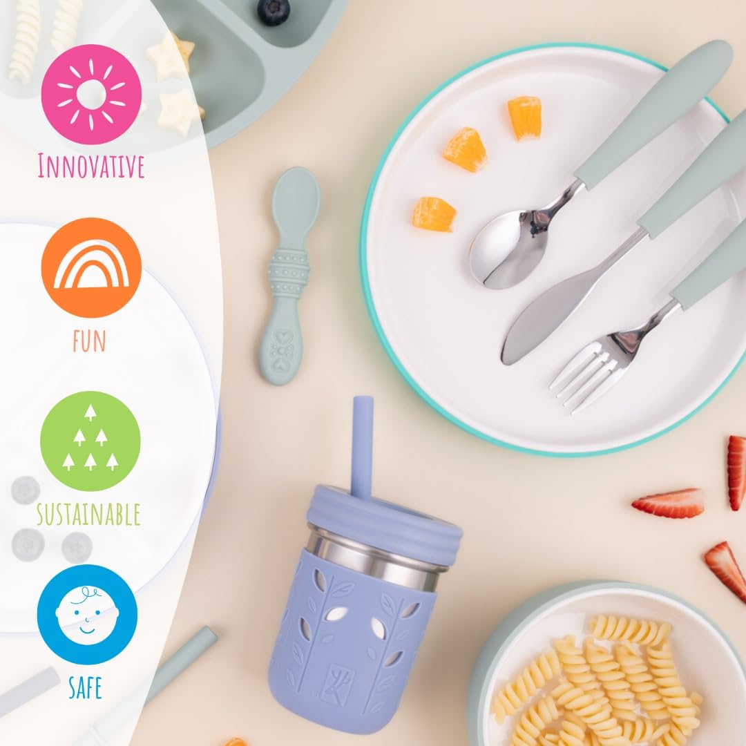 Elk and Friends self-feeding design encourages independence at mealtimes