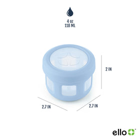 Ello 6-pack condiment containers ideal for meal prep and lunches