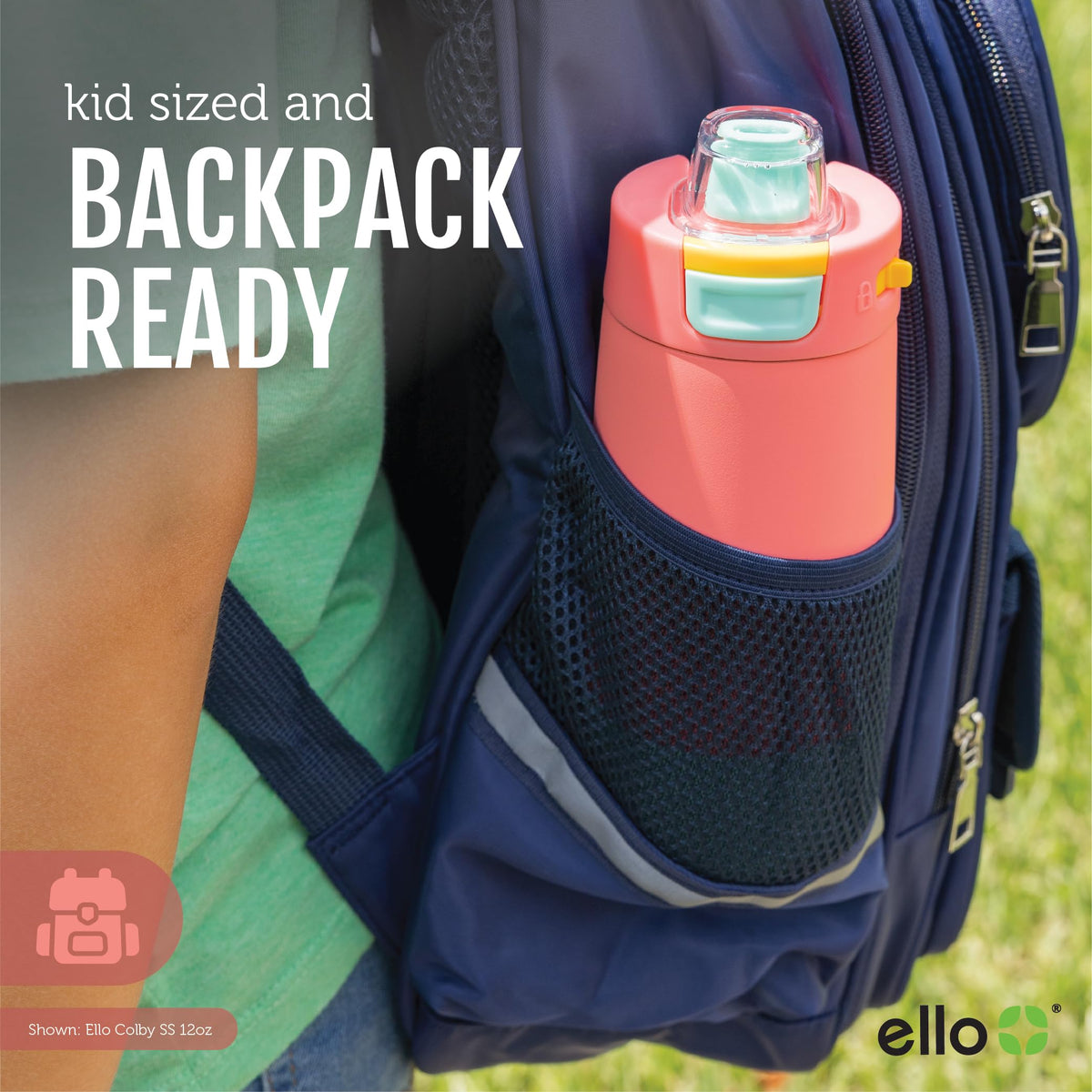 Ello Colby carry loop enables hands-free backpack attachment