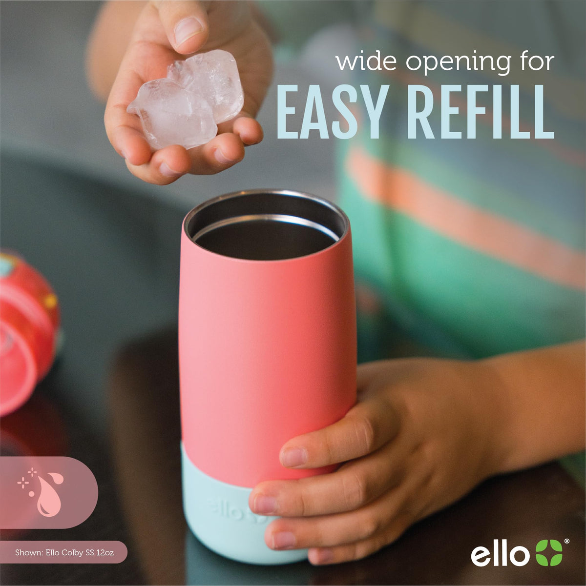 Ello Colby fits standard cup holders for convenient car transport