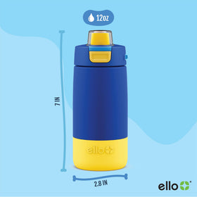 Ello Colby straw retracted reveals clean, spill-minimizing design