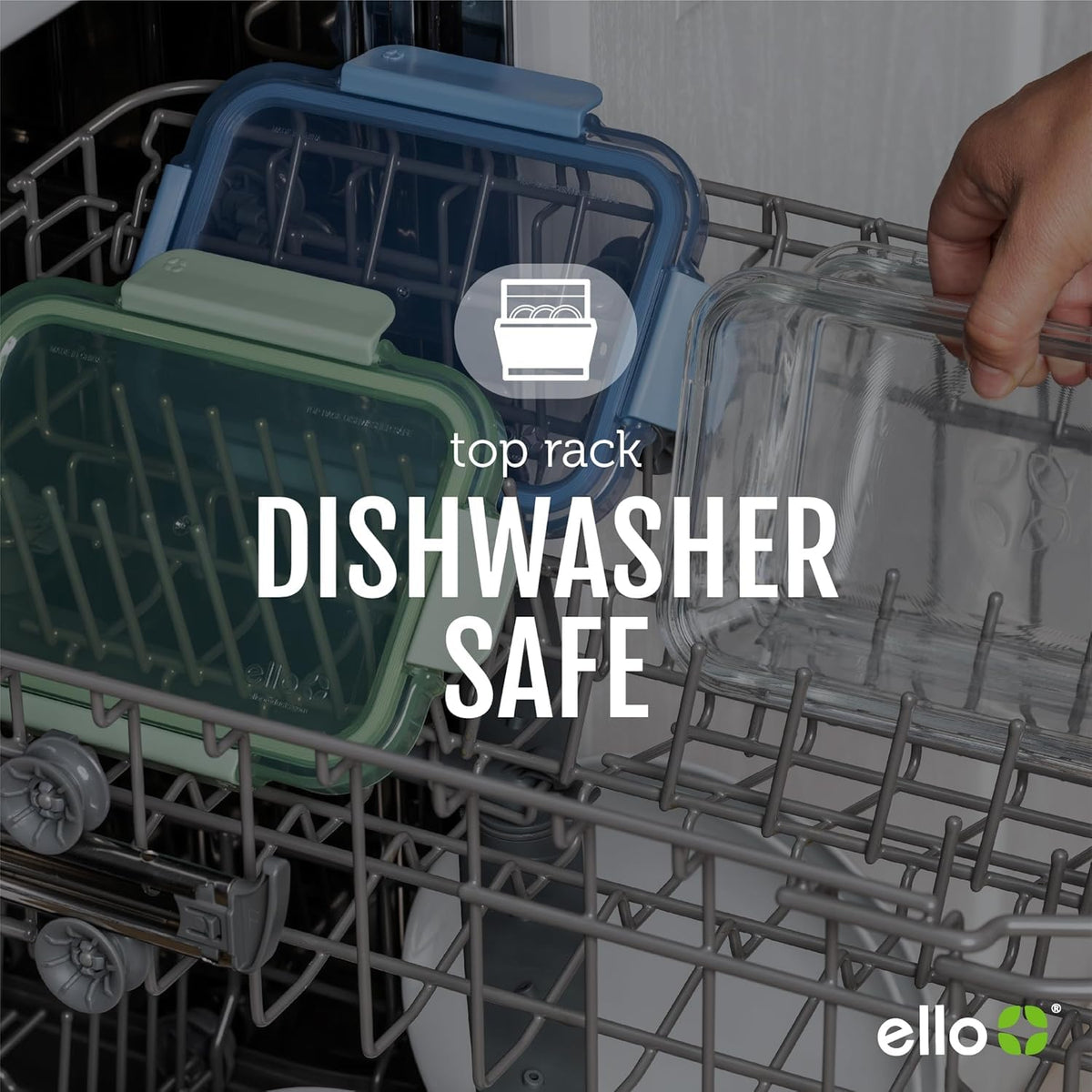 Ello Color Lock microwave-safe glass without lid for quick reheats.