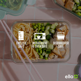 Ello Color Lock oven safe containers without lid suitable for reheating or cooking