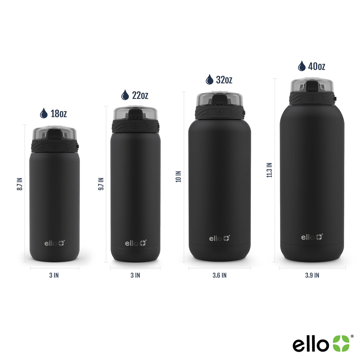 Ello Cooper 22oz lid with locking mechanism prevents leaks