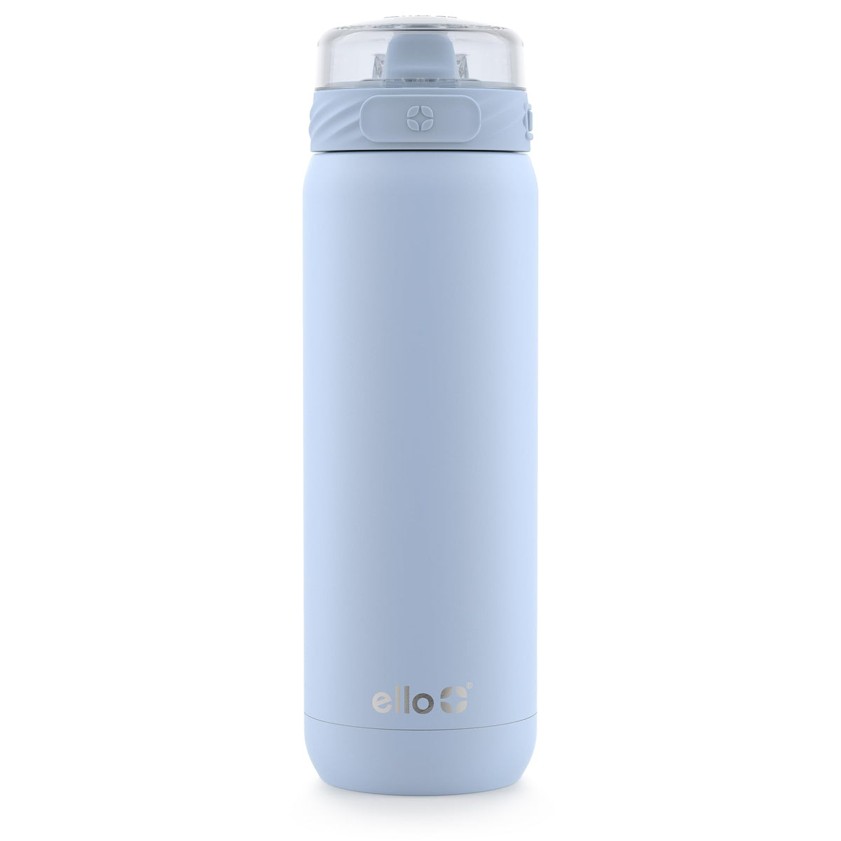 Ello Cooper 32oz bottle front view with Halogen Blue powder coat for daily use