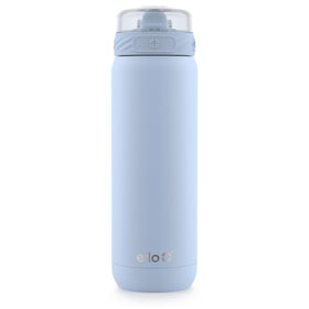 Ello Cooper 32oz bottle front view with Halogen Blue powder coat for daily use