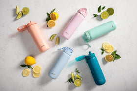 Ello Cooper Antigua bottle with locking lid for leak-proof transport