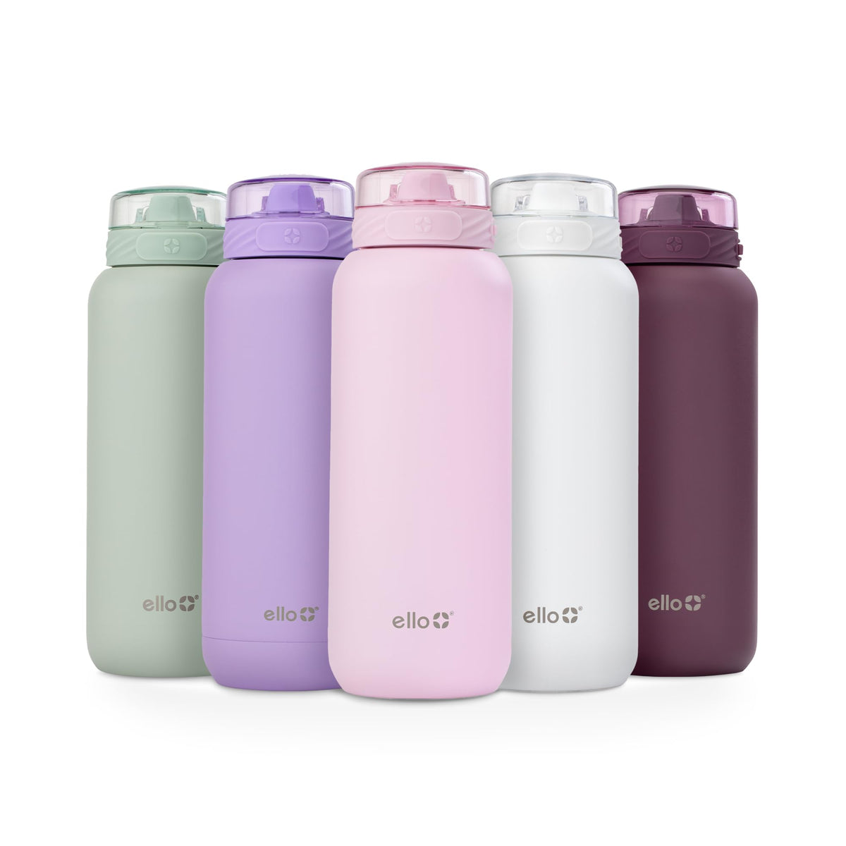 Ello Cooper bottle with locking dome lid to prevent leaks during travel