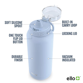 Ello Cooper double-wall vacuum design keeps drinks cold for hours