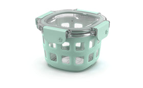 Ello DuraGlass glass container shows contents clearly and resists odors
