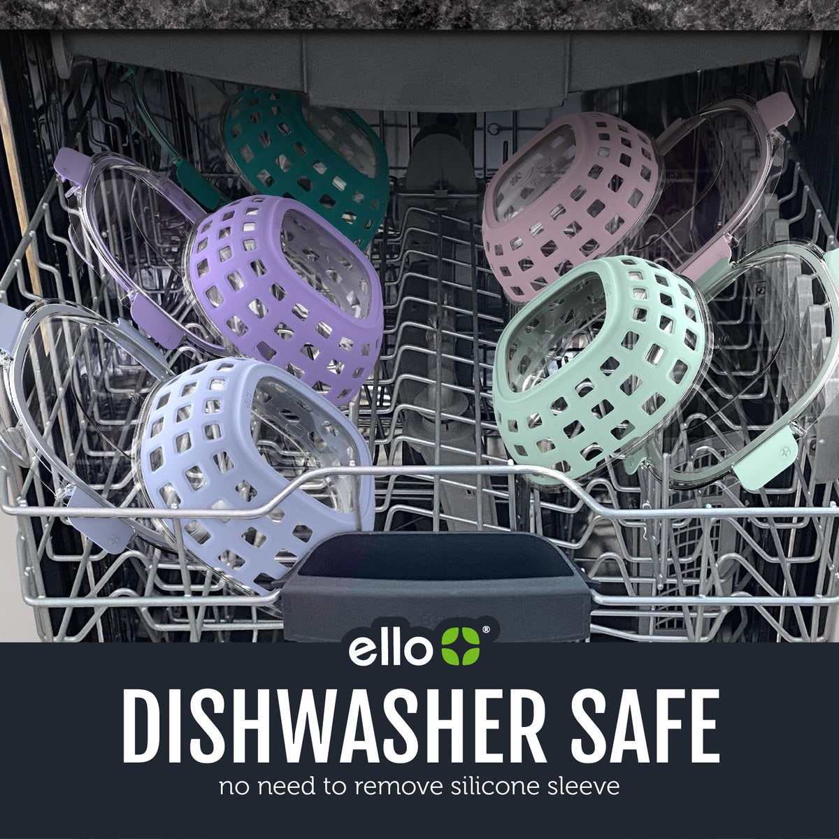 Ello Duraglass is top-rack dishwasher safe for easy cleanup.