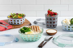 Ello Duraglass is oven and microwave safe without the lid.