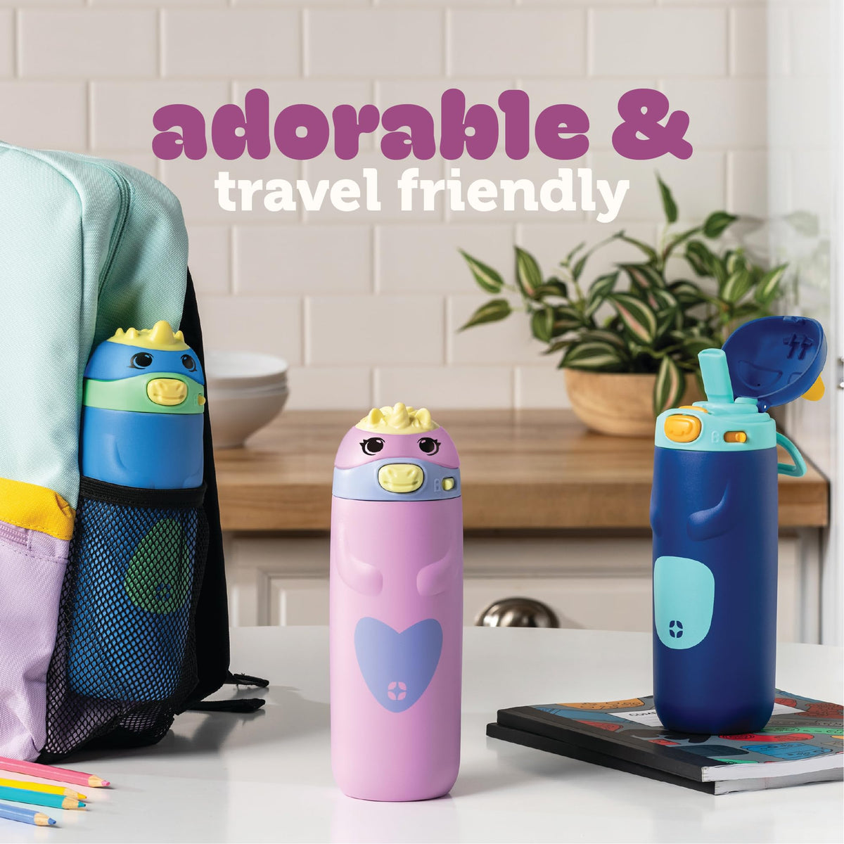 Ello Ellies 12oz bottle is BPA-free and dishwasher safe for families.