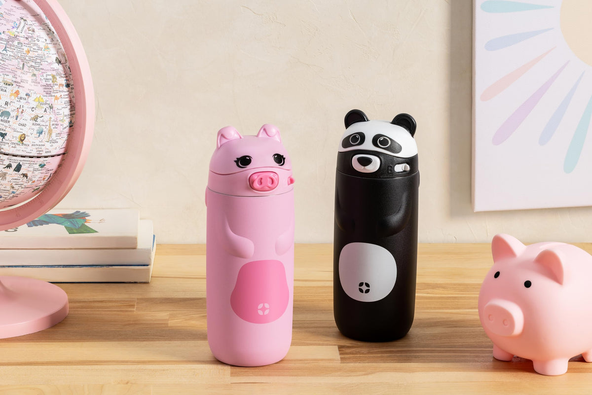 Ello Ellies bottle with straw and leak-proof lid prevents spills