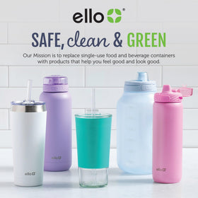 Ello Emma dishwasher-safe lid and straw for easy cleanup after outings