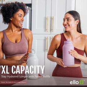 Ello Hydra built-in handle provides comfortable grip for hiking and travel.