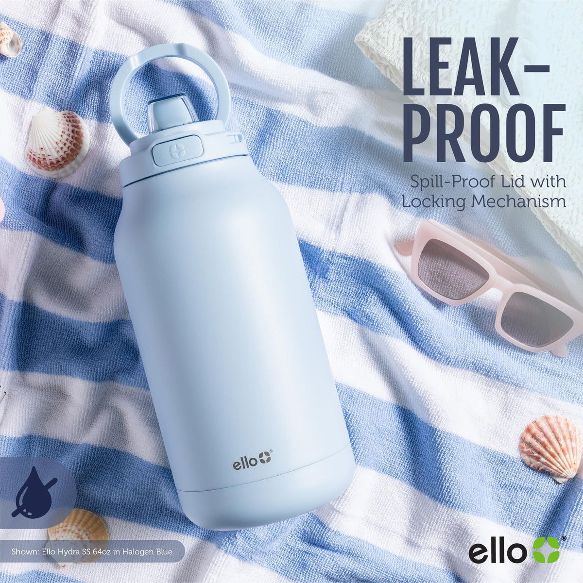Ello Hydra silicone straw enables smooth sipping during commutes.