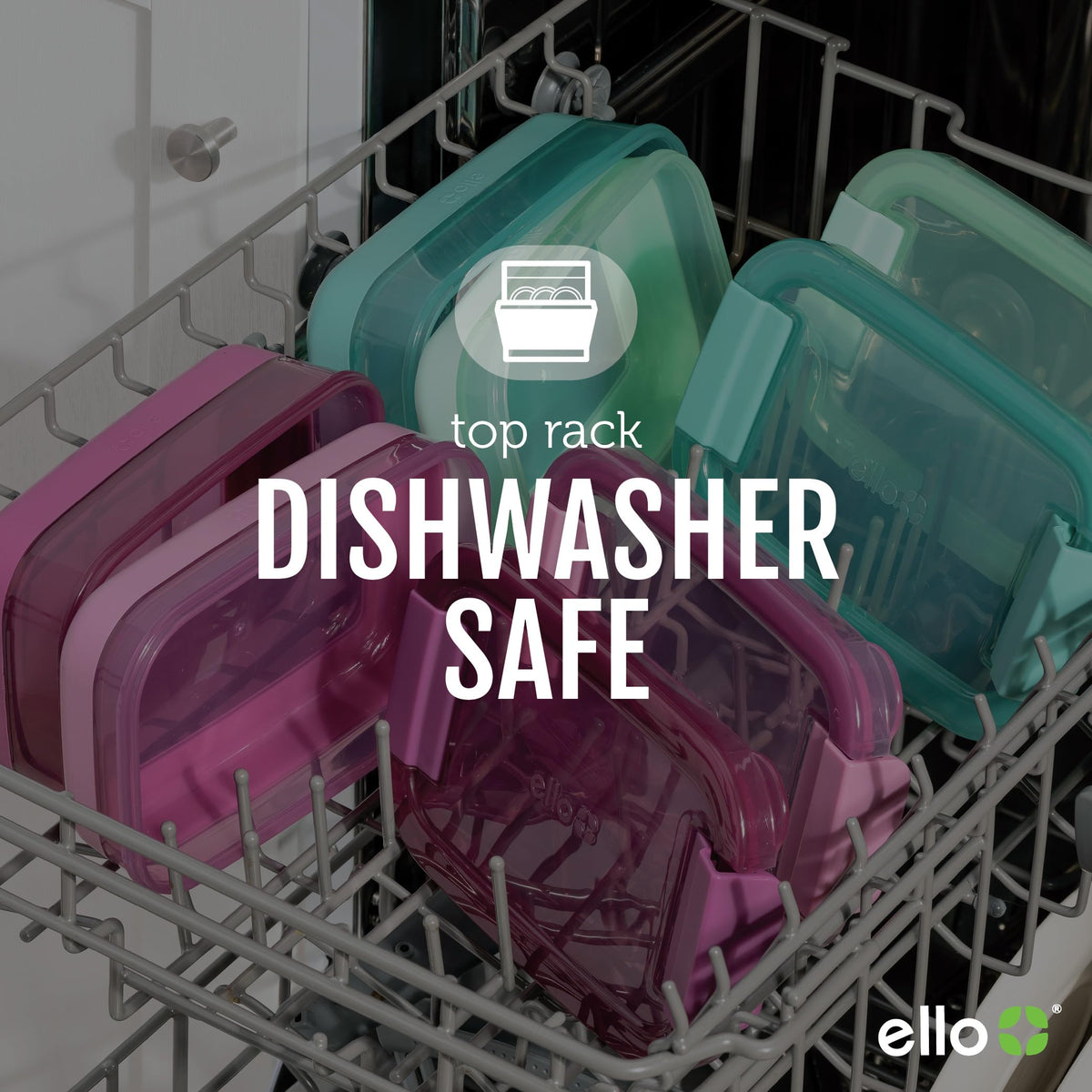 Ello lunch stack stainless steel utensils included for easy meals on the go
