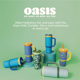 Ello Oasis base fits cup holders for quick on-the-go sips