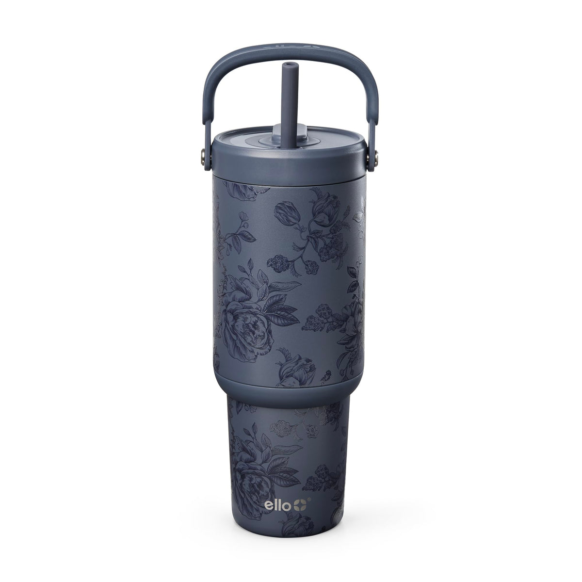 Ello Oasis Go+ 32oz tumbler with top handle for easy carrying on the go.