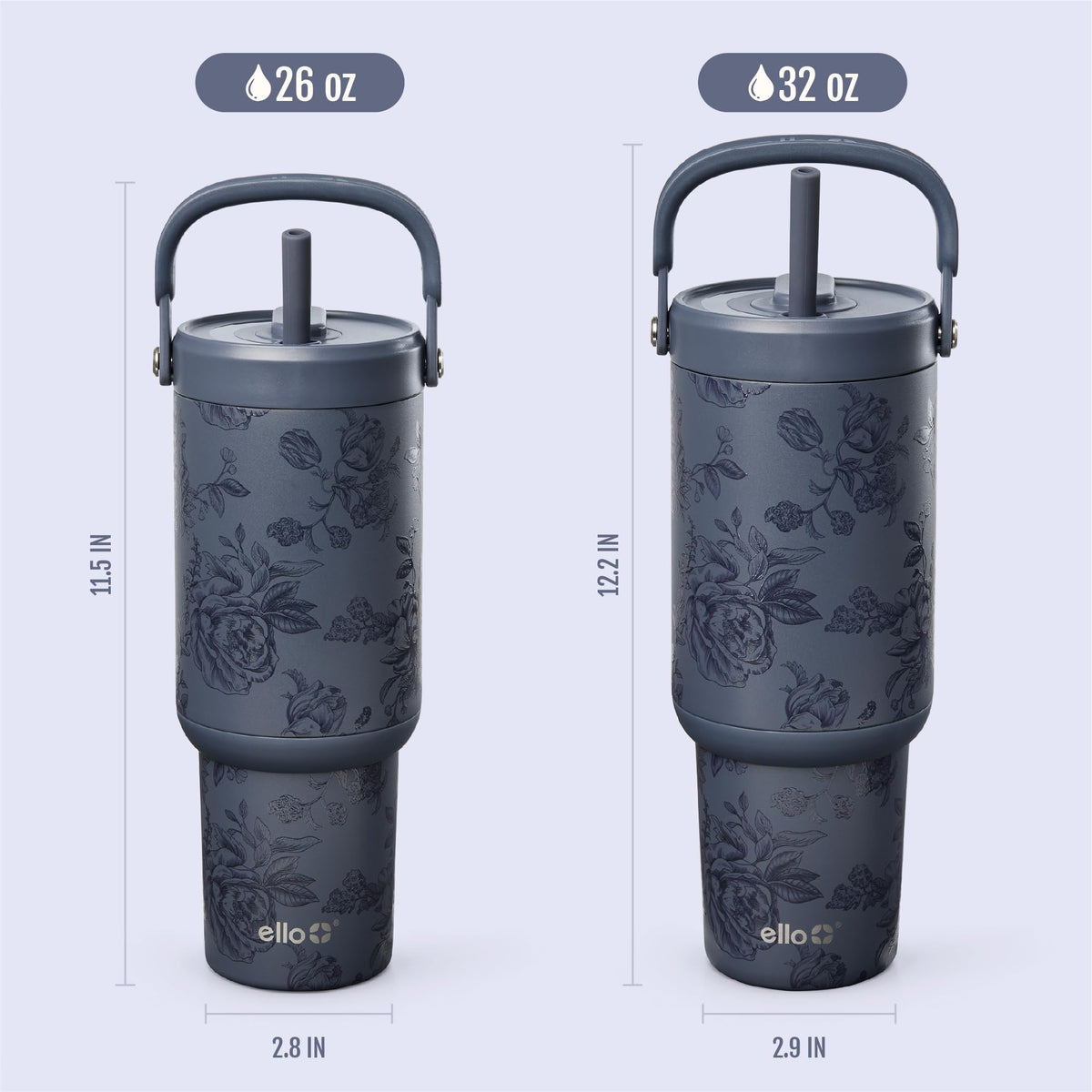 Ello Oasis Go+ BPA-free and top-rack dishwasher safe for simple cleaning.