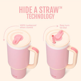 Ello Oasis retracting straw demonstrates a leakproof travel-friendly design.