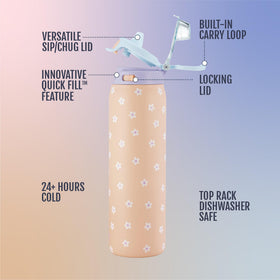 Ello Pop & Fill bottle in dishwasher-safe mode simplifies cleanup after workouts.