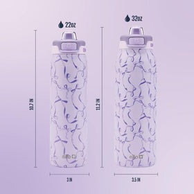 Ello Pop & Fill 22oz bottle protective spout cover helps keep the spout clean