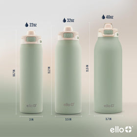 Ello Pop and Fill 32oz bottle carry loop for on-the-go travel.