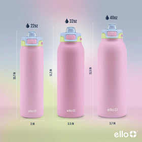 Ello Pop & Fill 40oz bottle travel-friendly carry loop for on-the-go