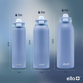Ello Pop and Fill bottle internal straw for sipping or chugs.