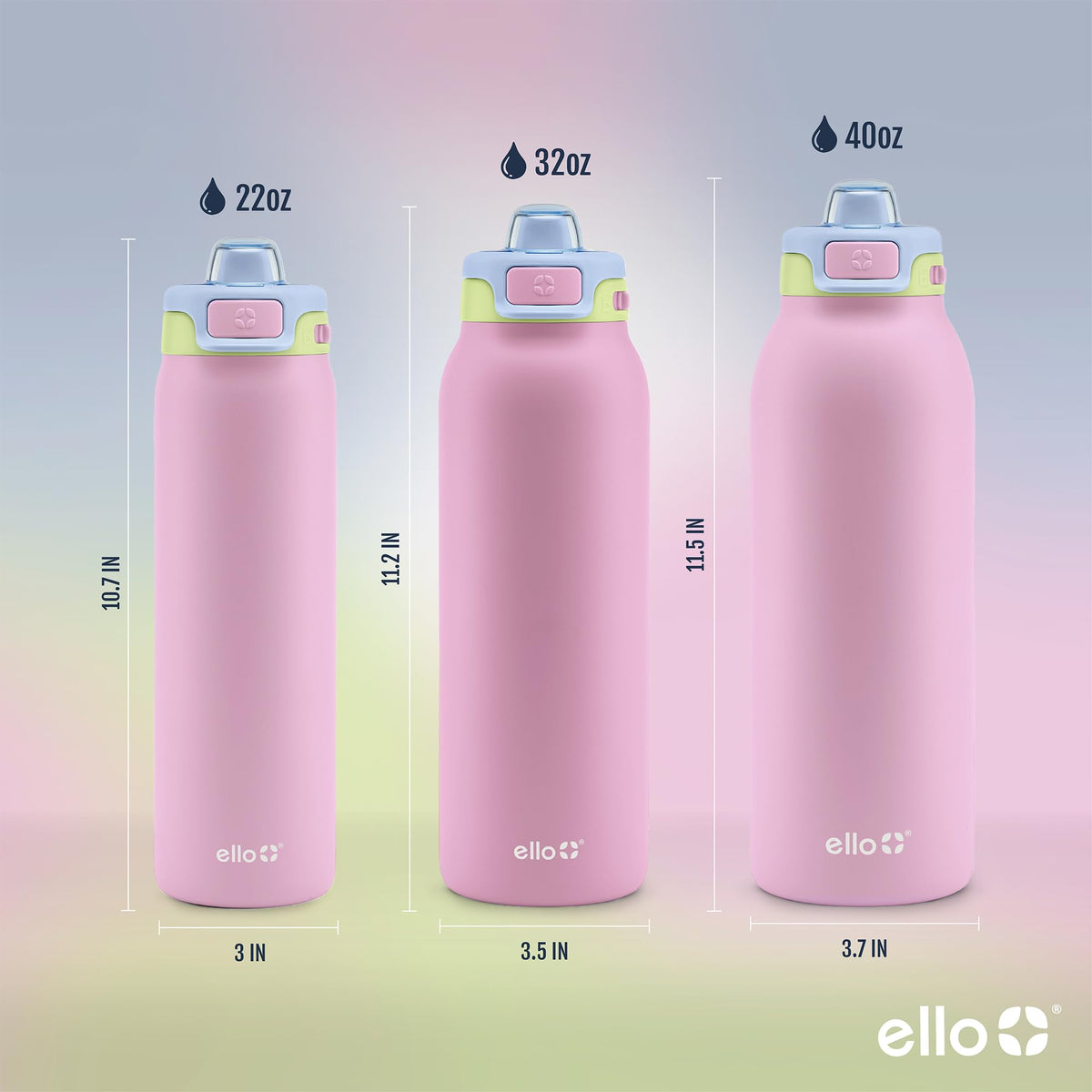Ello Pop & Fill BPA-free bottle for reusable hydration.