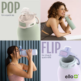 Ello Pop & Fill dual sip and chug for versatile hydration
