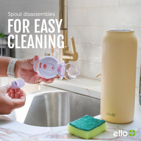 Ello Pop & Fill on-the-go use supports hydration anywhere