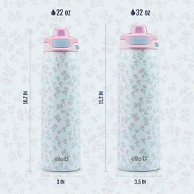 Ello Pop & Fill stainless-steel construction for durable hydration.