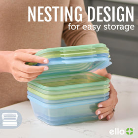 Ello Snap & Nest microwave-safe without lids for quick reheating