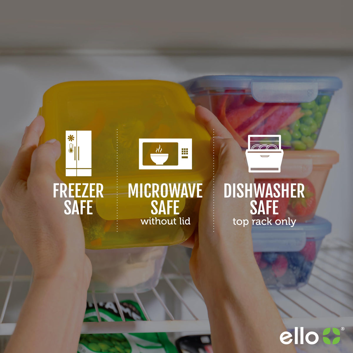 Ello Snap & Nest is top-rack dishwasher safe for easy cleaning