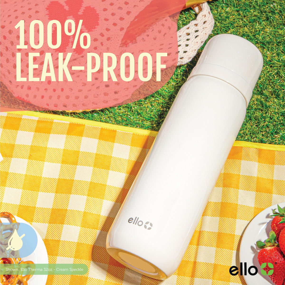 Ello Therma hot beverage steaming, perfect for chilly mornings.